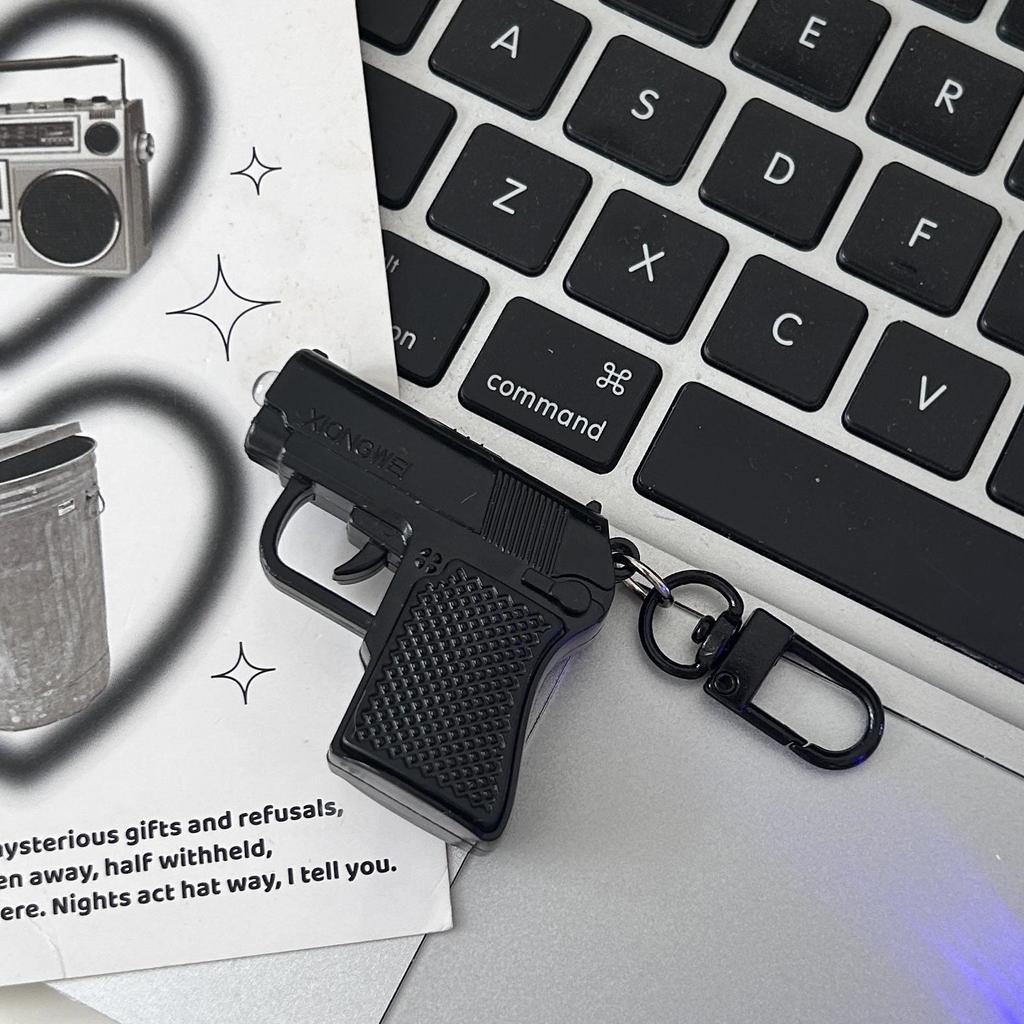 Quirky Personality Gun Toy & Luminous Keychain Camera
