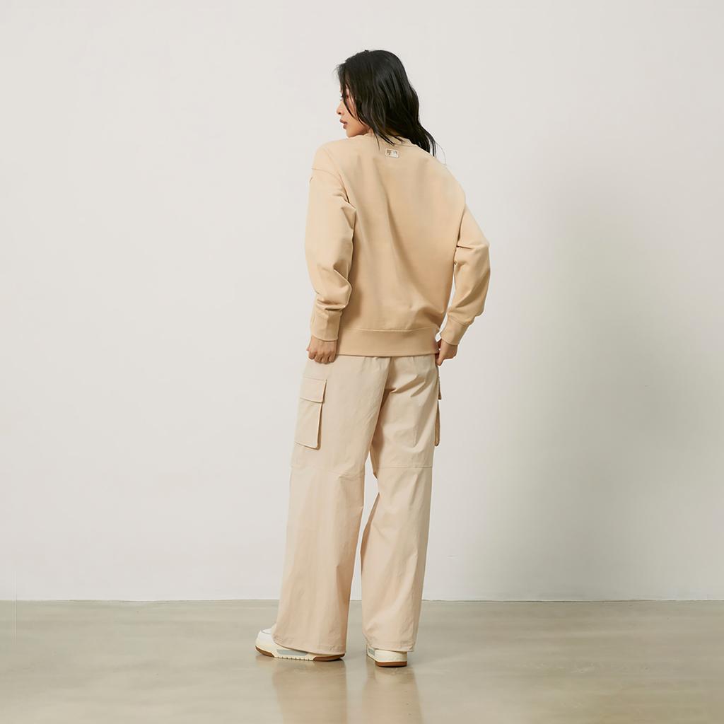 New MLB SS24 Cargo Pants Women's Sand Yellow 3FWPB0143-43SAS