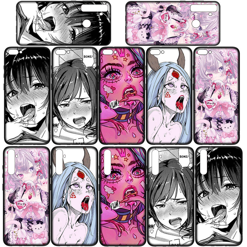 Phone Case for Samsung Galaxy S25 S24 S23 iPhone 16 15 Xiaomi Redmi Note 14 13 12 16E 11 Pro Max OPPO Moto Huawei Anime Girl Sugoi Senpai Waifu Cover