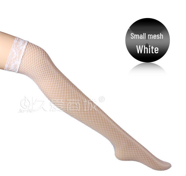 Yixiangman Women's Sexy Lace Fishnet Stockings and Knee-High Socks Bodysuit - Black