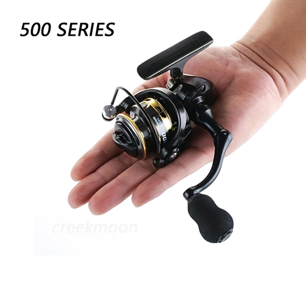 Přívlačový naviják se skládací dřevěnou kličkou, výkonným ramenem, mikro ložiskem, levý/pravý, série 500, 800, 5,2