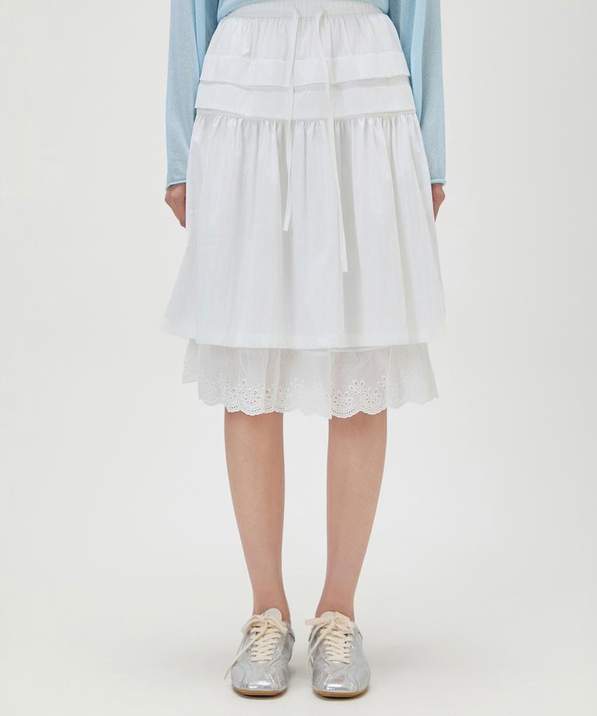 MIXXO Frill Layered Elastic Skirt Re Whg54Ts_Miwwhg74Qs