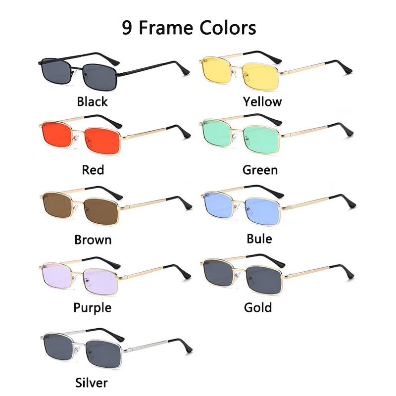 Xiaomi Square-shaped Small Frame Glasses, Uv-protective Sunglasses, Fashionable And Versatile1008