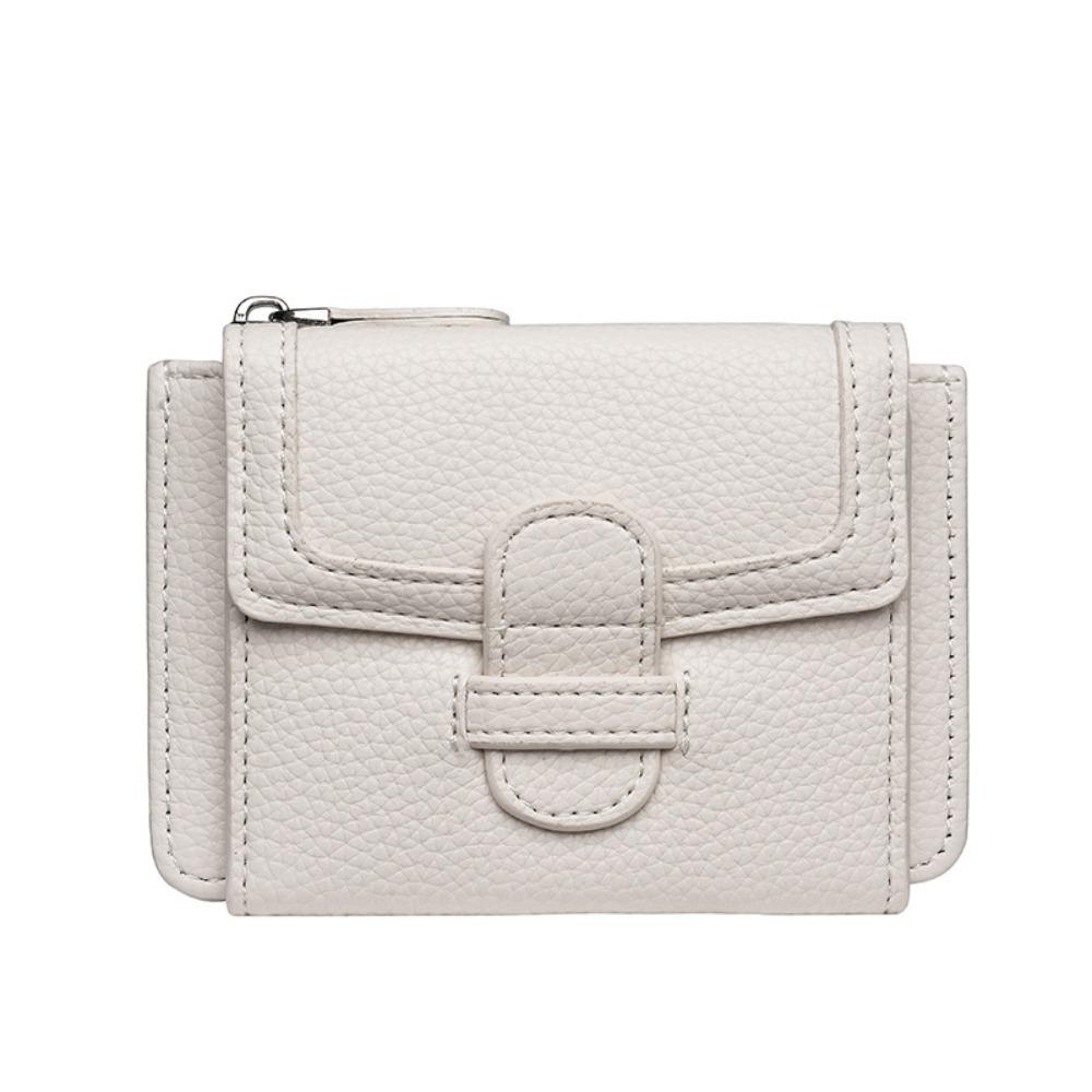 

Маленький ультратонкий кошелек Маргаритка конфетного цвета, женский короткий кошелек в стиле ретро винтаж, кошелек для монет, унисекс белый