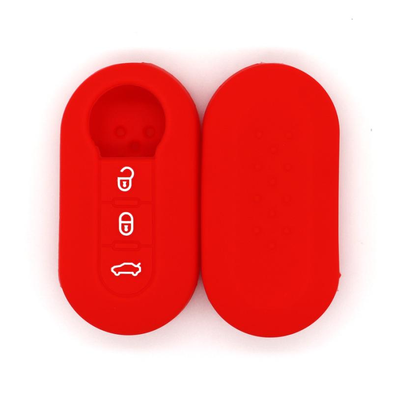 Suitable for Fiat 500 Boyue Bravo Iveco Wolfson Car Key Bag Remote Control Silicone Protective Cover In Stock