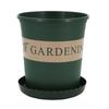 Sturdy Flower Pot, Nursery Planter, Green Pot for Balcony 0.5 Gallon PotGreen2
