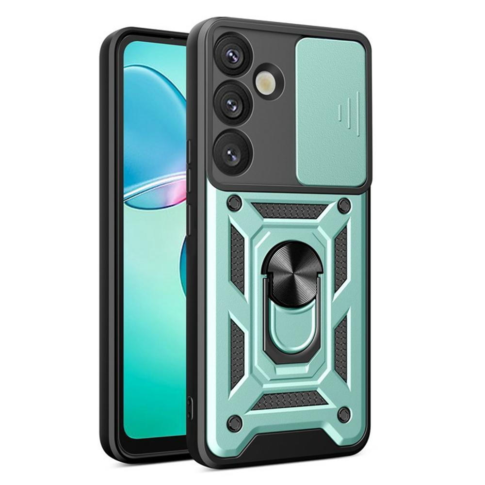 AMORUS For Samsung Galaxy S26+ Case Kickstand PC + TPU Phone Cover with Camera Lens Slider