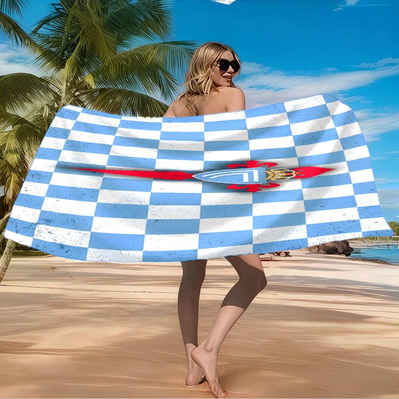 Celta Vigo Crest Beach Towel Microfiber Beach Towel, Lightweight and Quick-Dry, for Summer Travel, Swimming Pool Fan Birthday Gift