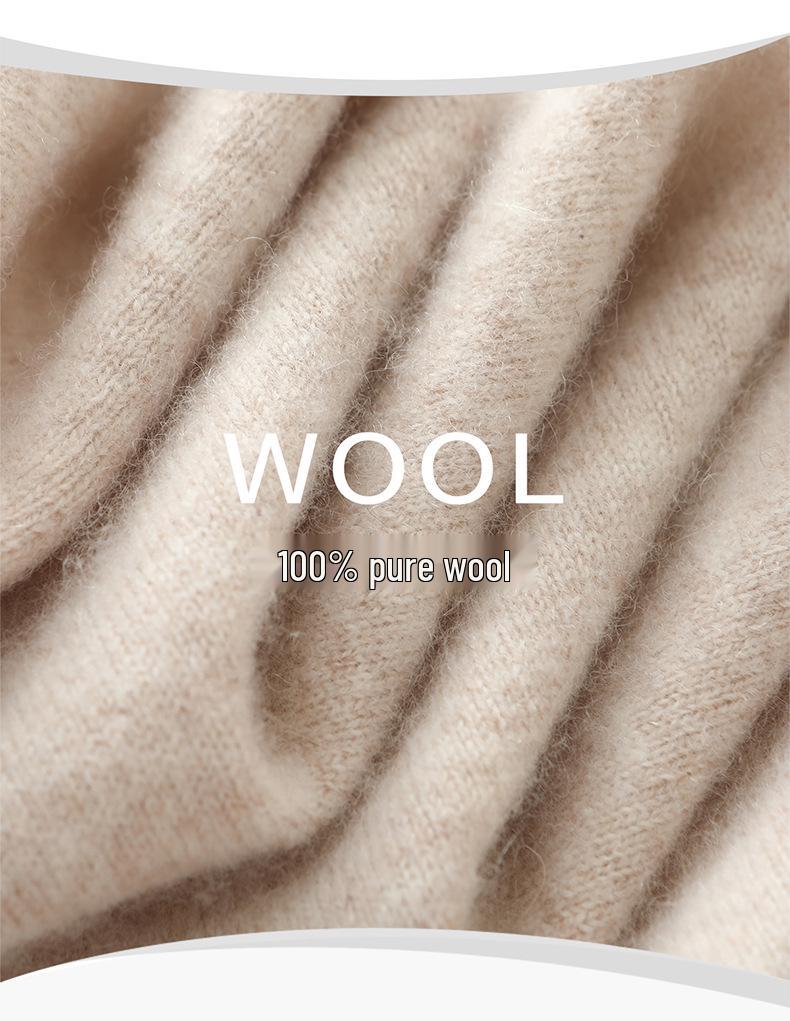 Women's 100% Wool Slim Fit Over-Knee Dress - Autumn/Winter Collection
