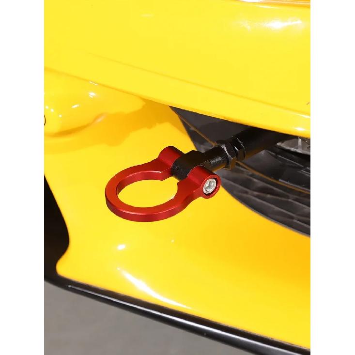For Toyota GR Supra MK5 A90 2019-2024 Aluminum Alloy Red Car Forward Trailer Hook Tow Ring Bumper Tow Hook Trim Car Accessories