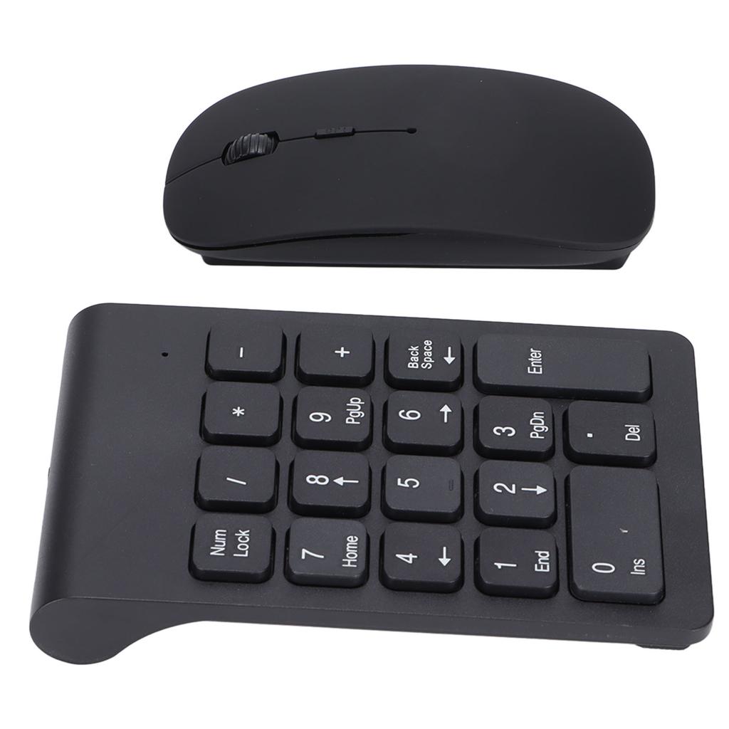 Number Pad Plug and Play 2.4GHz Wireless Technology 1200 DPI Sensitive Durable Number Pad Mouse Combo for Home Office