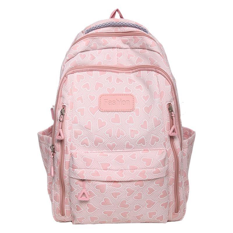 School season new campus student schoolbag female junior high school college student backpack large capacity travel leisure backpack