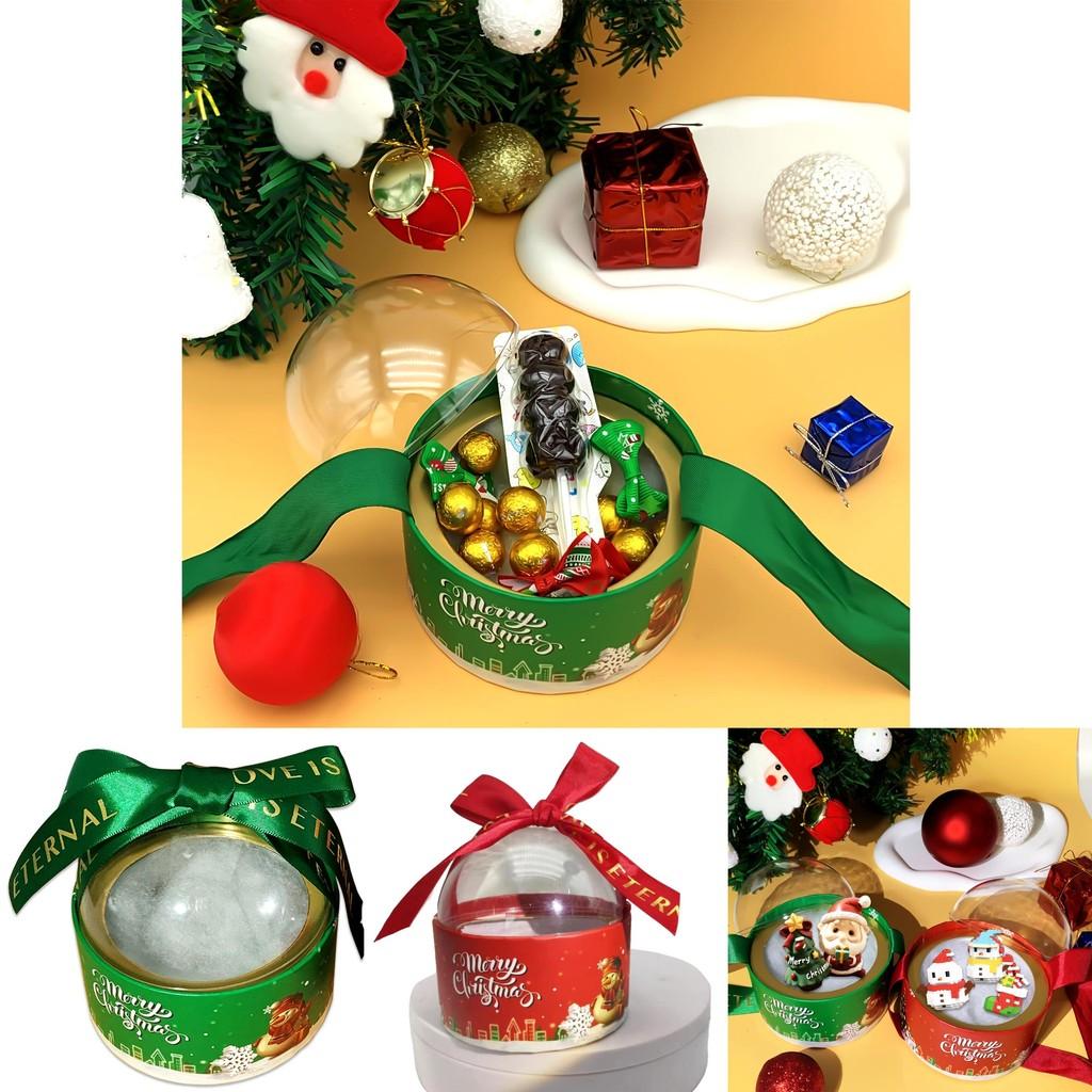 Elegant Transparent Round Cake Box For Holiday Desserts Perfect For Celebrations Christmas