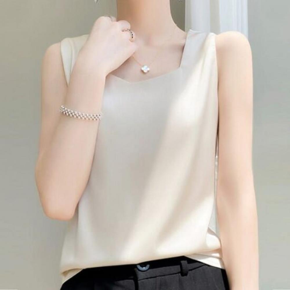 Navava Sleeveless Square Neck Tee Nt2827