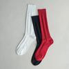[hiig] no.015 black basic silket socks