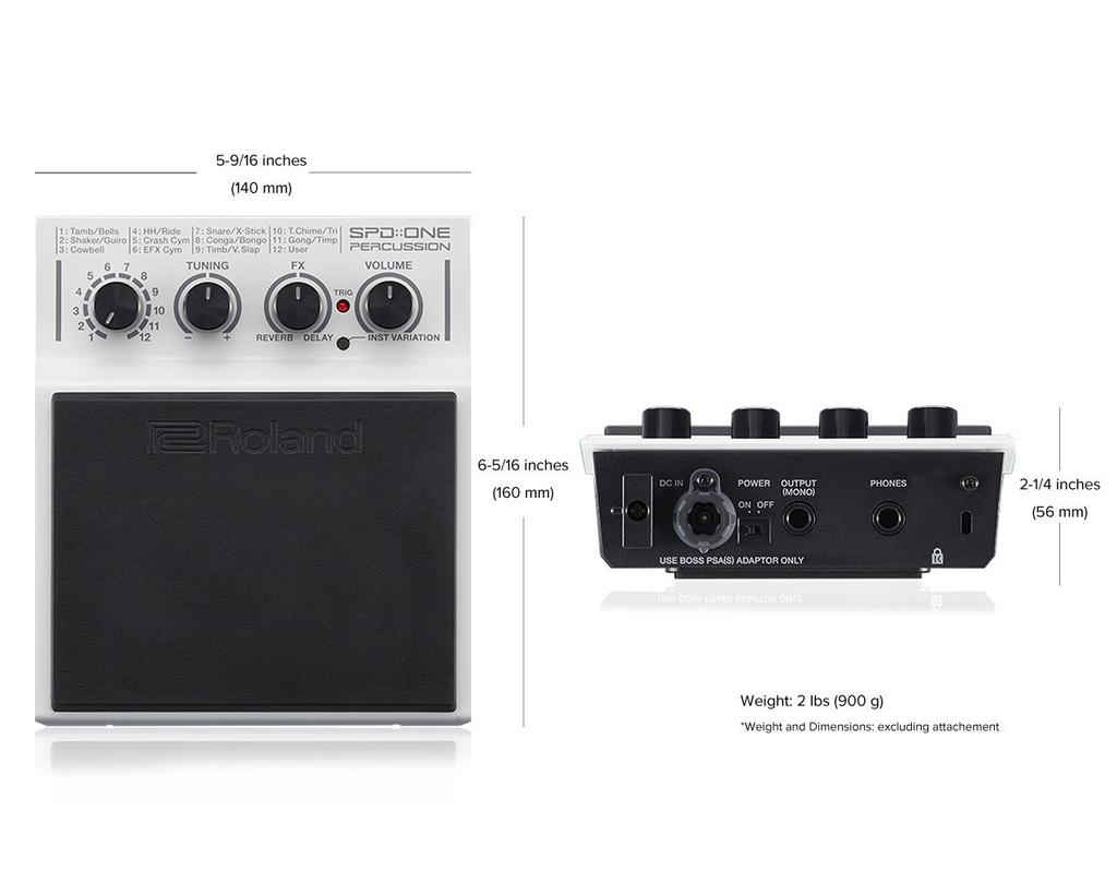 Roland SPD ONE PERCUSSION Electronic Percussion Pad SPD-1P