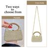 2025 Luxury Fashion Big Pearl Diamond Evening Clutch Bag Women High End Party Handbags Bride's Wedding Crossbody Shoulder Bag
