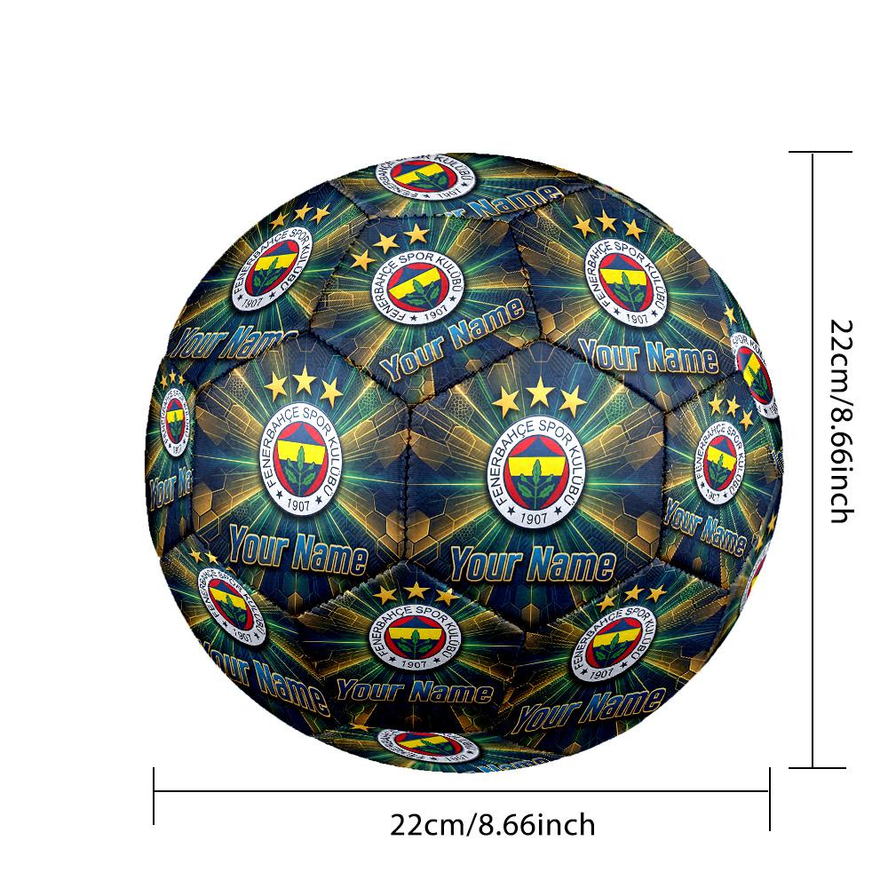 Personalized Size 5 Football Fenerbahçe FC Pattern Outdoor Game Sports Ball Gift