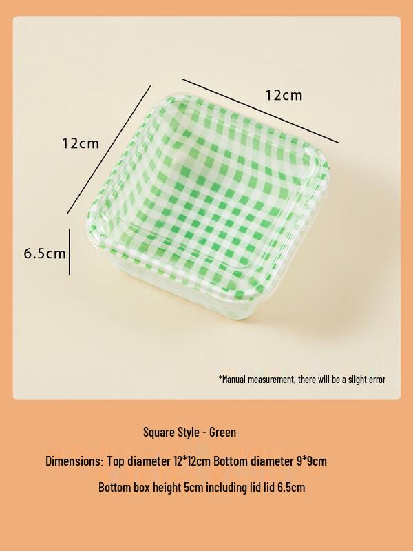 

Disposable Green Square Food Container