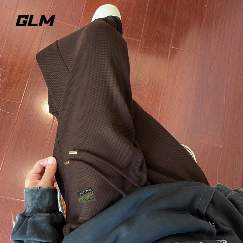 

GLM Men s Autumn/Winter Plush Fleece Wide-Leg Pants XL