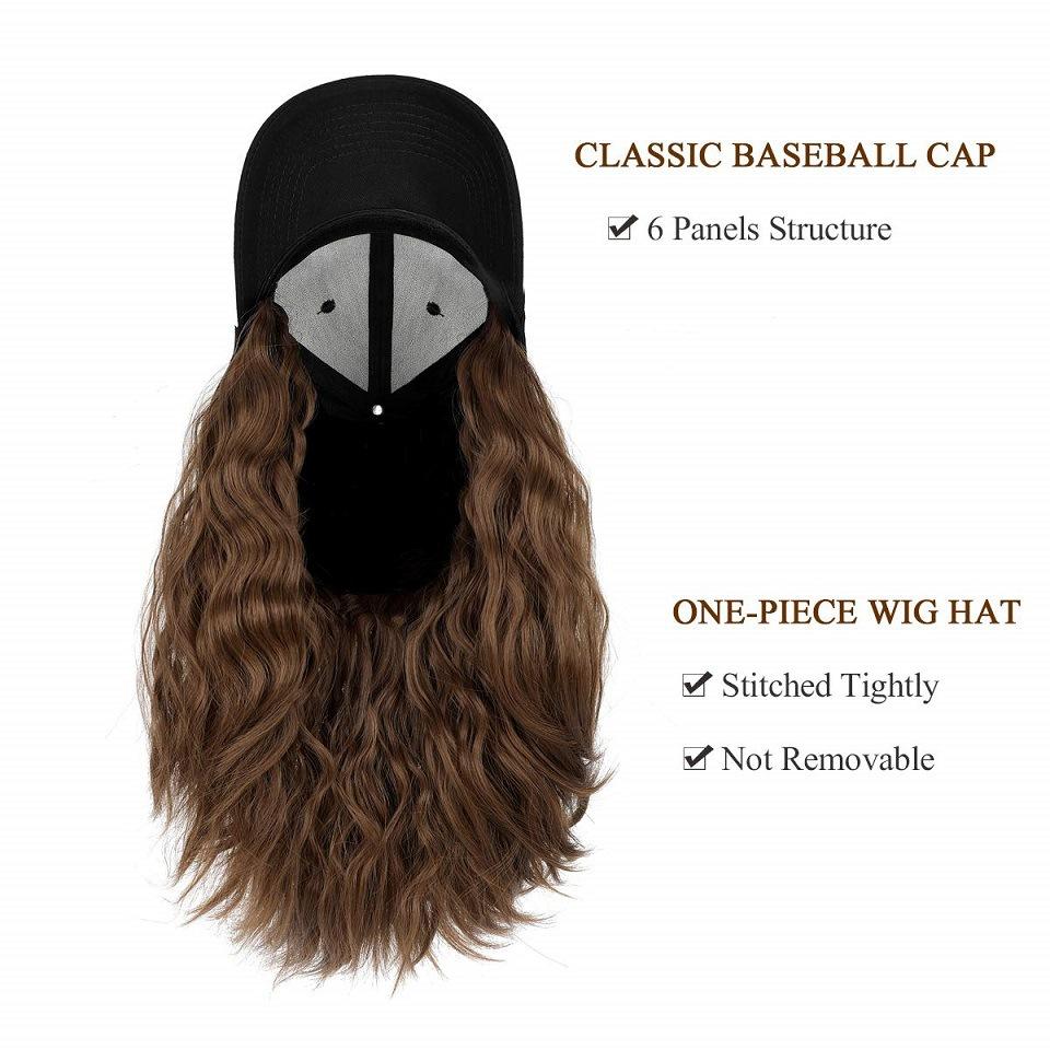 Damen Bob Perückenkappe mit Schirmmütze, All-in-One Kurzhaar Baseballkappe Perücke, Ganzjahres Universelles Vollkopf Synthetisches Haarteil für Tägliche Mode