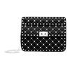 Rockstud Spike Quilted Chain Lock Closure Nappa Lambskin Handheld Crossbody Shoulder Bag Medium Women Bags Black PW2B0122RVH-0NO