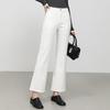 Fanzhen Women's High-Waist Loose Fit Cropped Flare Jeans
