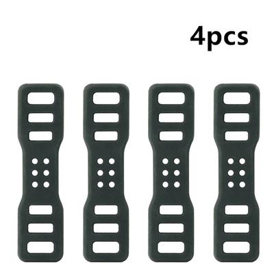 4pcs 92MM Driving Recorder Fixed Bandage Strap Silicone Fit for DVR