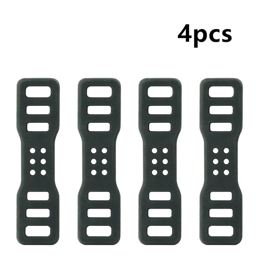 4pcs 92MM Driving Recorder Fixed Bandage Strap Silicone Fit for DVR