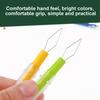3pcs Threader With Cover Automatic Threading Colorful Plastic Needle Changer Needle Threading Device Household Sewing Tools