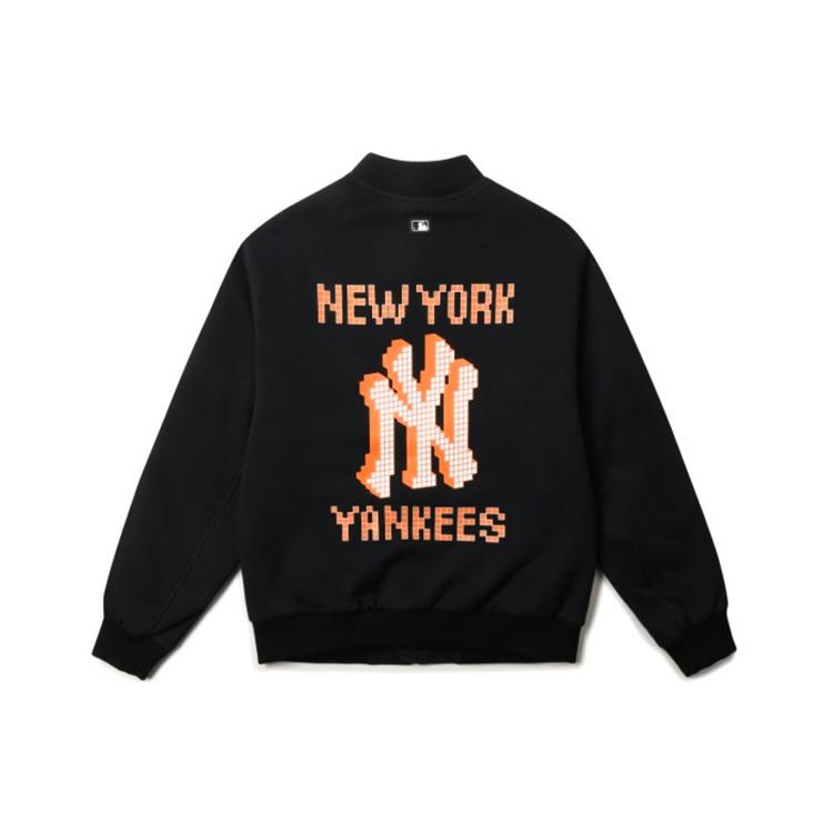 MLB New York Yankees Baseball Jerseys Unisex Black Baseball Collar Moderate Straight Fit 31JPU8111-50L XXL