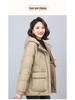 Women's Hooded Thickened Winter Duck Down Coat - Warm Casual Jacket for Middle-Aged Moms