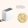 650W Toaster with Double Wide Slots 6 Gears White Bread Toast Machine for Home Breakfast