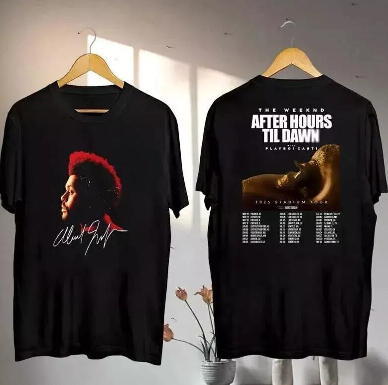 The Weeknd After Hours Til Dawn Tour 2025 T-shirt, Size S-4XL