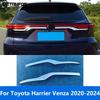 For Toyota Harrier Venza     2024 Chrome Rear Upper Trunk Lid Tailgate Door Boot Molding Trim Car Accessories