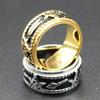 Stainless Steel Spinner Ring for Men – Vintage Rotatable Band, Fashion Punk Style Jewelry