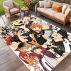Haikyu Print Rug, Washable Floor Carpet, For Entryway Dorm Laundry Room Office Study, Home Decor Birthday Christmas Gift
