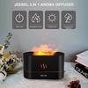 Essential Oil Diffuser LED Ambient Ultrasonic Humidifier Portable Night Atmosphere Light With Special Flame Effect For Home/Office/Bedroom