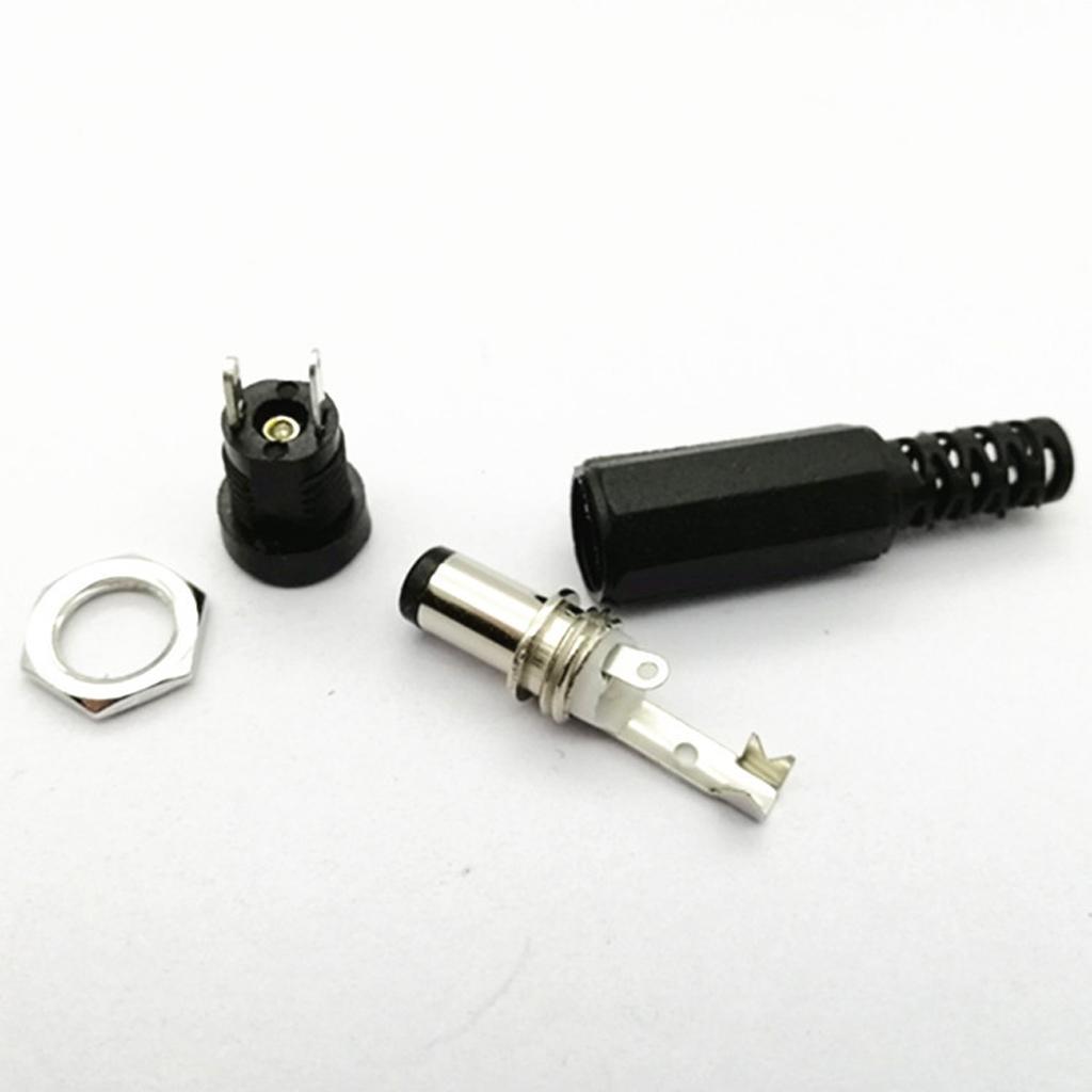 10Pairs 2.1x5.5MM for DC Power Jack Plug Socket Adapter Connector Match Most Dev