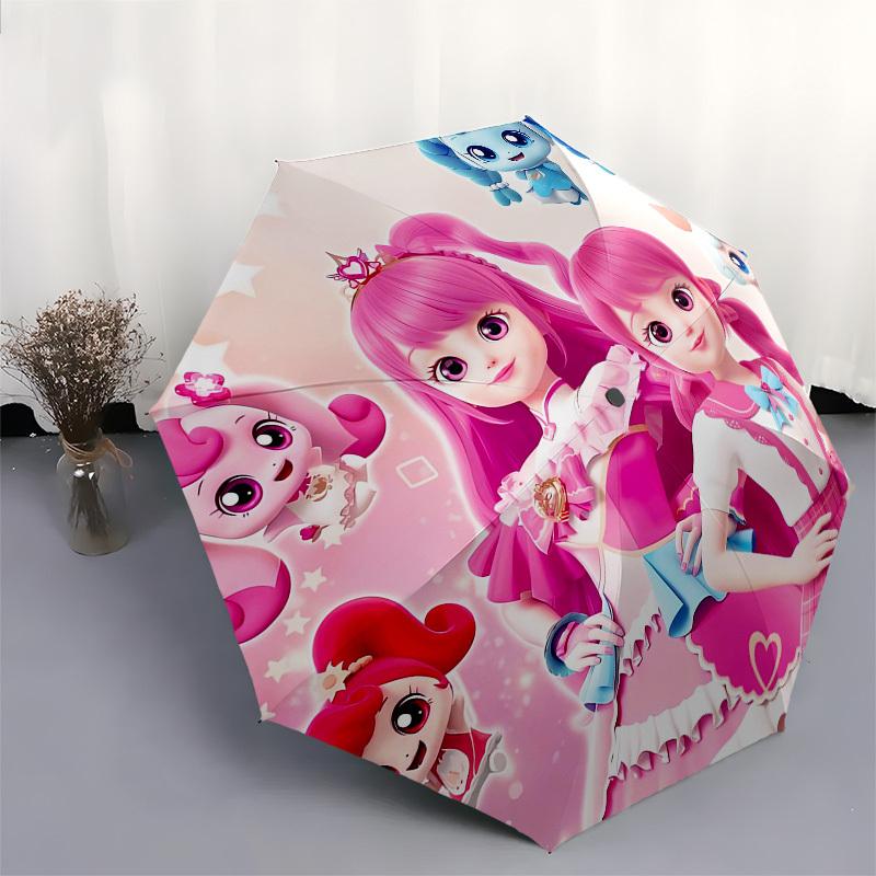 Princess, Friends Automatic Opening and Closing, 8 Rib Structure Portable Umbrella, Suitable for Men and Women In All Seasons  Perfect Gift