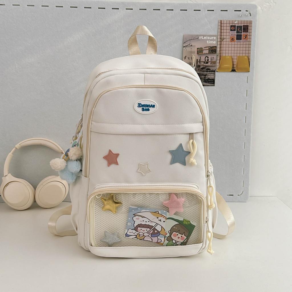 Schoolbag Japanese schoolbag Large capacity junior high school and high school girls Small food intake Pain bag High value niche design backpack