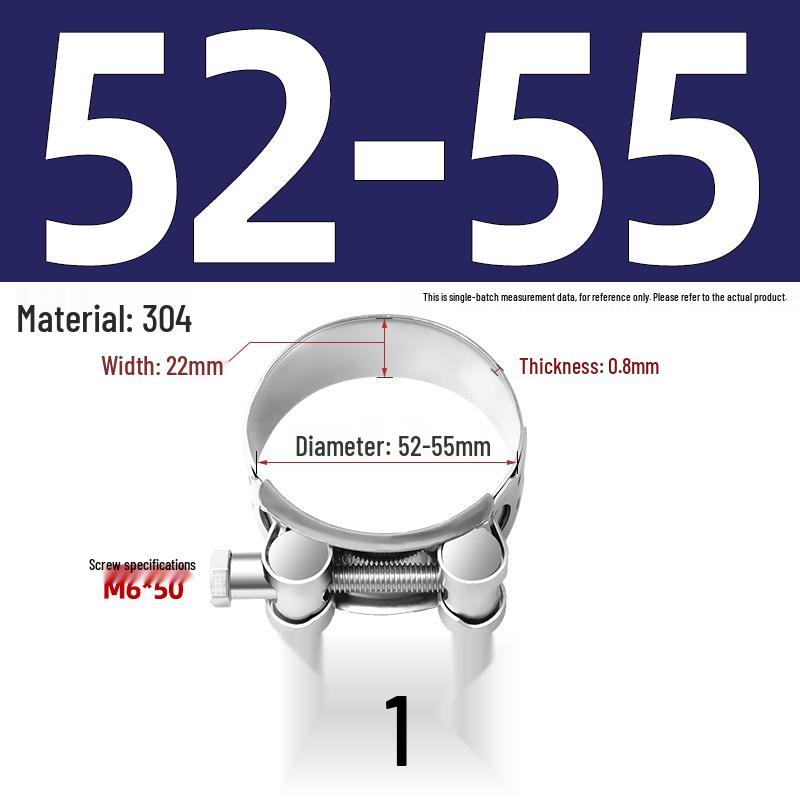 304 Stainless Steel Heavy Duty European Band Clamp for Water Pipe Fixation