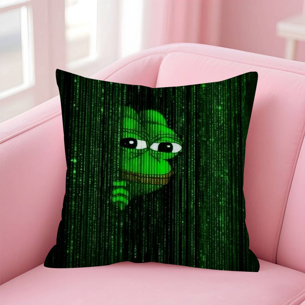 Funny PPepe The Frog Personalized Pillow Cover Kids Bedroom Wild Party Decor Pillowcase kid Birthday shower Gift