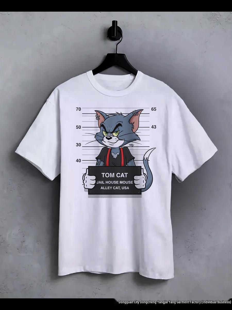 

Удобная летняя верхняя одежда оверсайз с принтом аниме и мультфильмов XXXL белый