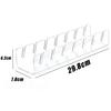 7-slot Convenient Storage Hat Rack Baseball Cap Display Rack Transparent Acrylic Home Wardrobe Hat Storage Store Decoration