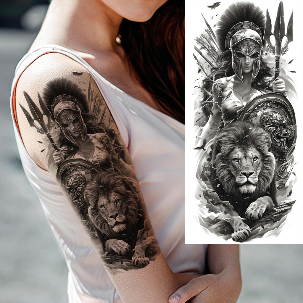 1 Sheet Fashion Dragon Temporary Tattoos For Men Adults Women Forearm Arm Leg Waist Tattoo Sleeve Sticker Disposable Decoration