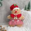 Holiday Polyester Gingerbreads Doll Decorative Pillow With Polyester Filling for Winter Comfort