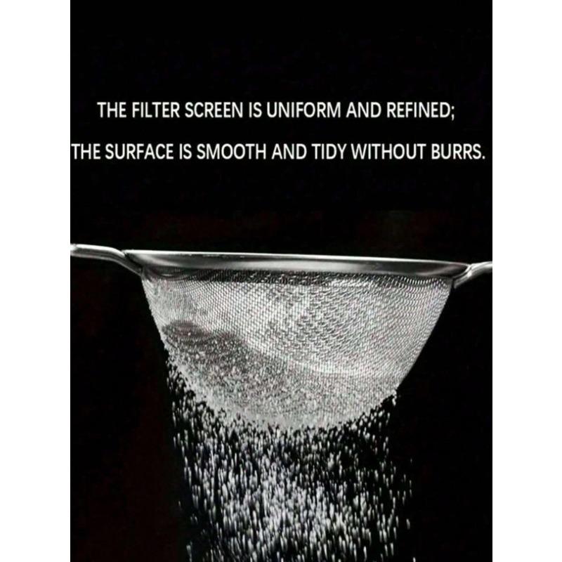 Fine Mesh Strainer, Stainless Steel Sieve Ladle, Multifunctional Kitchen Tool