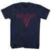 Van Halen T-Shirt Red Logo Band New Navy Official