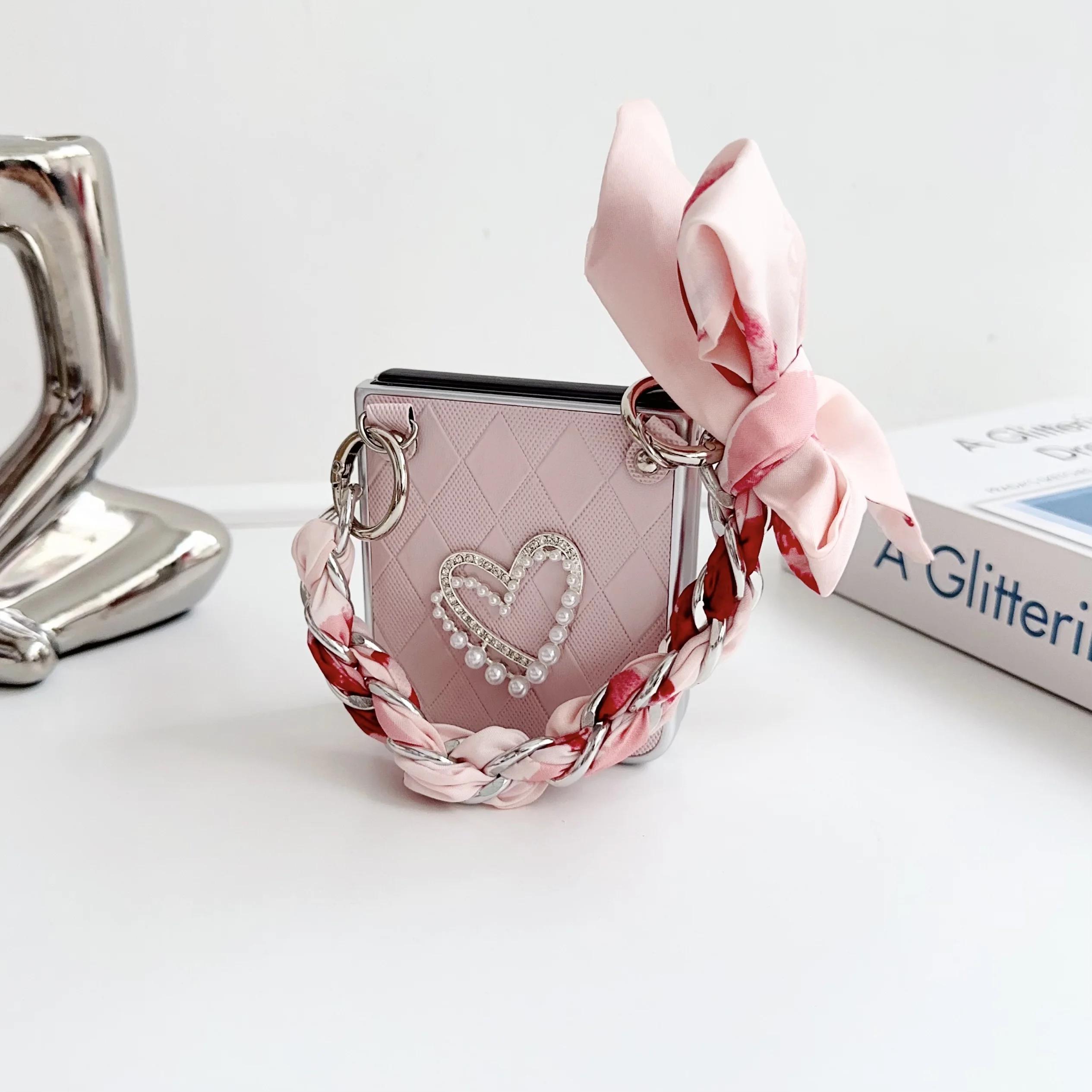 

Роскошный Модный Любовный Шелковый Браслет-Бабочка Чехол для Телефона для Xiaomi Mix Flip Противоударная Защита Задняя Крышка Xiaomi Mix Filp 2 Xiaomi Mix Flip2 розовый